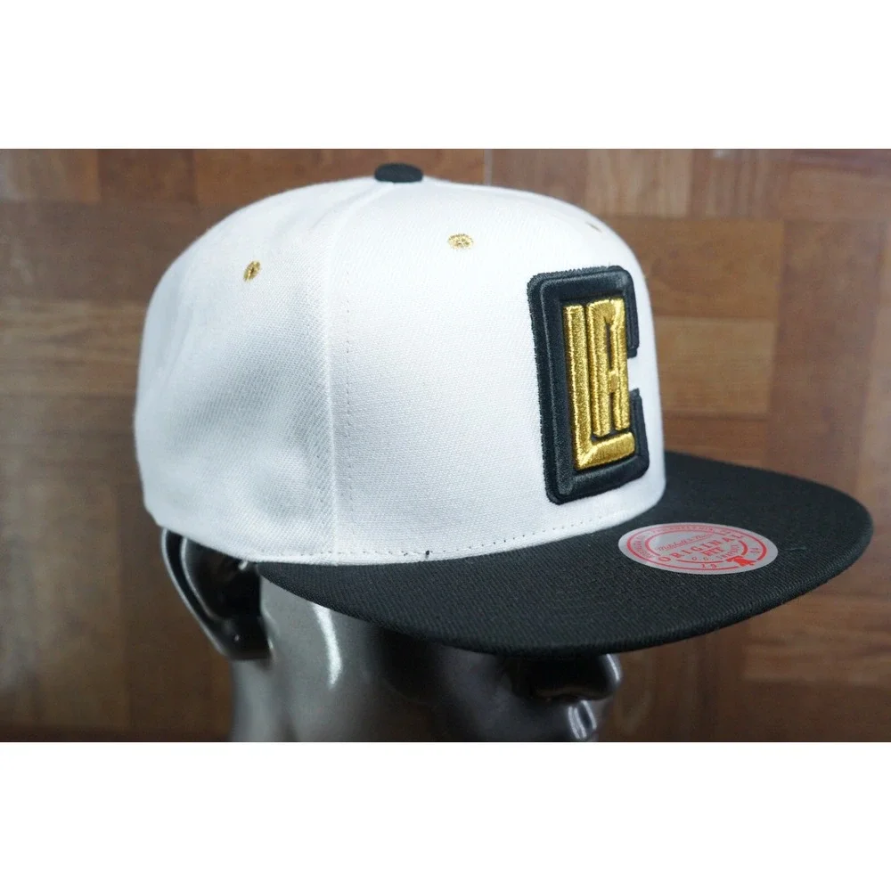 Mitchell & Ness Los Angeles‎ Clippers NBA Snapback (White/Gold/Noir)